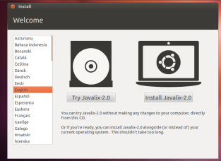 Javalix2.0_installimpression